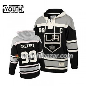 Dresovi Los Angeles Kings Wayne Gretzky 99 Crna Hoodie Sawyer - Dječji